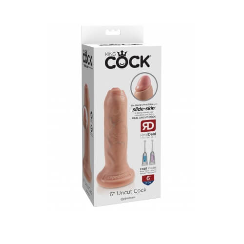 King Cock 6 Inch Uncut Cock Flesh