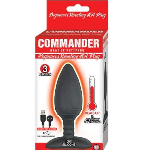 Commander Warming Vibrating Butt Plug