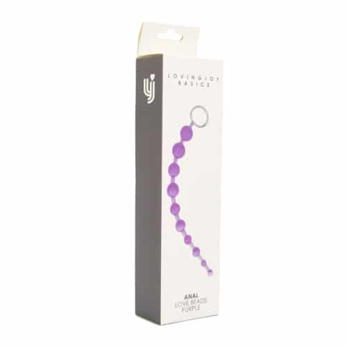 Loving Joy Anal Beads Purple Boxed