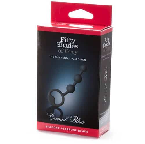 Fifty Shades Silicone Anal Beads Boxed