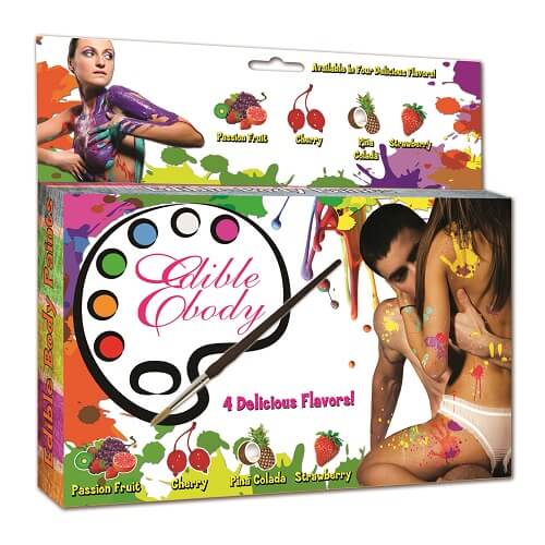 Edible Body Paint and Stencil Kit