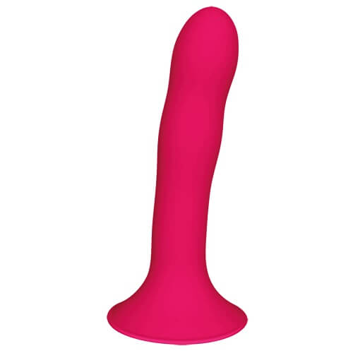 N11322 Cushioned Core Scup Slim Silicone Dildo 6 8inch 1