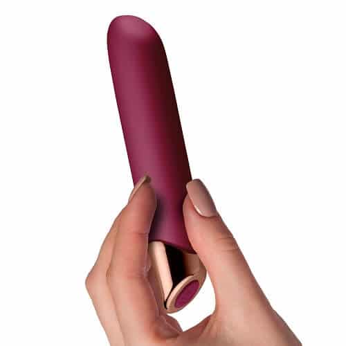 Rocks Off Chaiamo 10 Function Rechargeable Classic Vibrator Burgundy