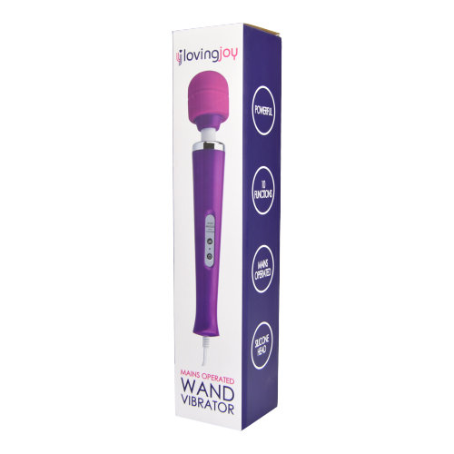 Loving Joy Mains Operated Wand Vibrator Purple