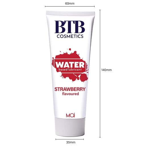 BTB Water Based Lubricant Strawberry 100ml