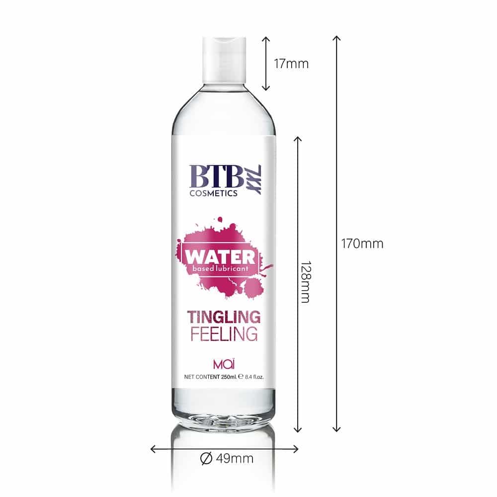 BTB Water Based Tingling Lubricant 250ml