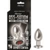 Ass-Sation Remote Controlled Vibrating Metal Butt Plug Silver