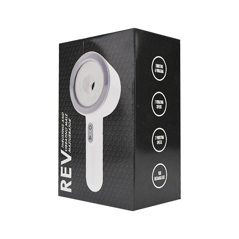 REV Thrusting and Vibrating Open Ended Male Masturbator