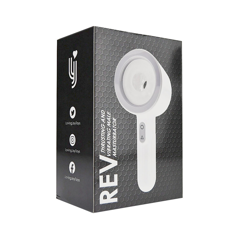 REV Thrusting and Vibrating Open Ended Male Masturbator