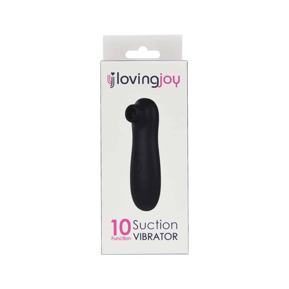 Loving Joy 10 Function Clitoral Suction Vibrator Black