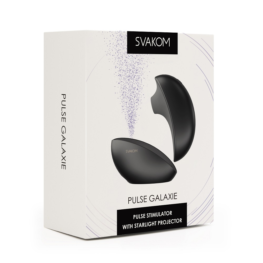 Svakom Galaxie Suction Vibrator with Mood Projector Midnight Black