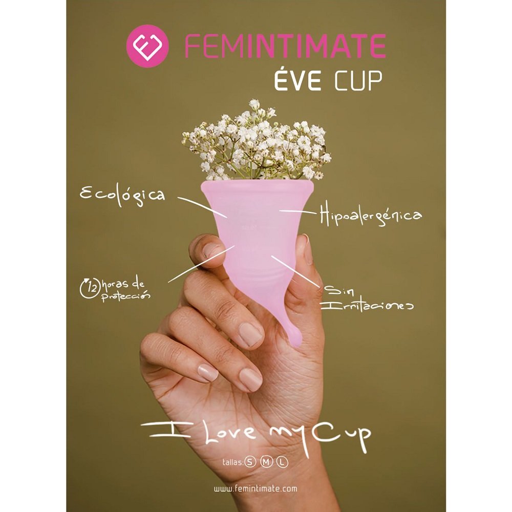 Femintimate Eve Menstrual Cup with Curved Stem Small