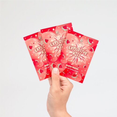 Explosive Kiss Popping Candies Watermelon Flavour