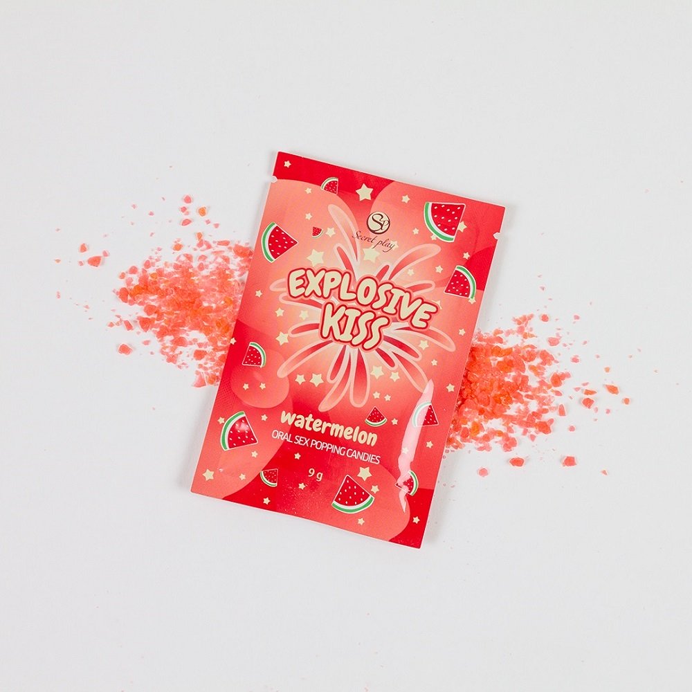 Explosive Kiss Popping Candies Watermelon Flavour