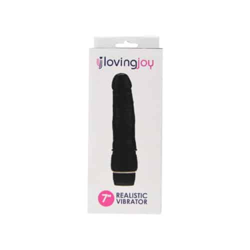 Loving Joy 7 inch Realistic Vibrator Black