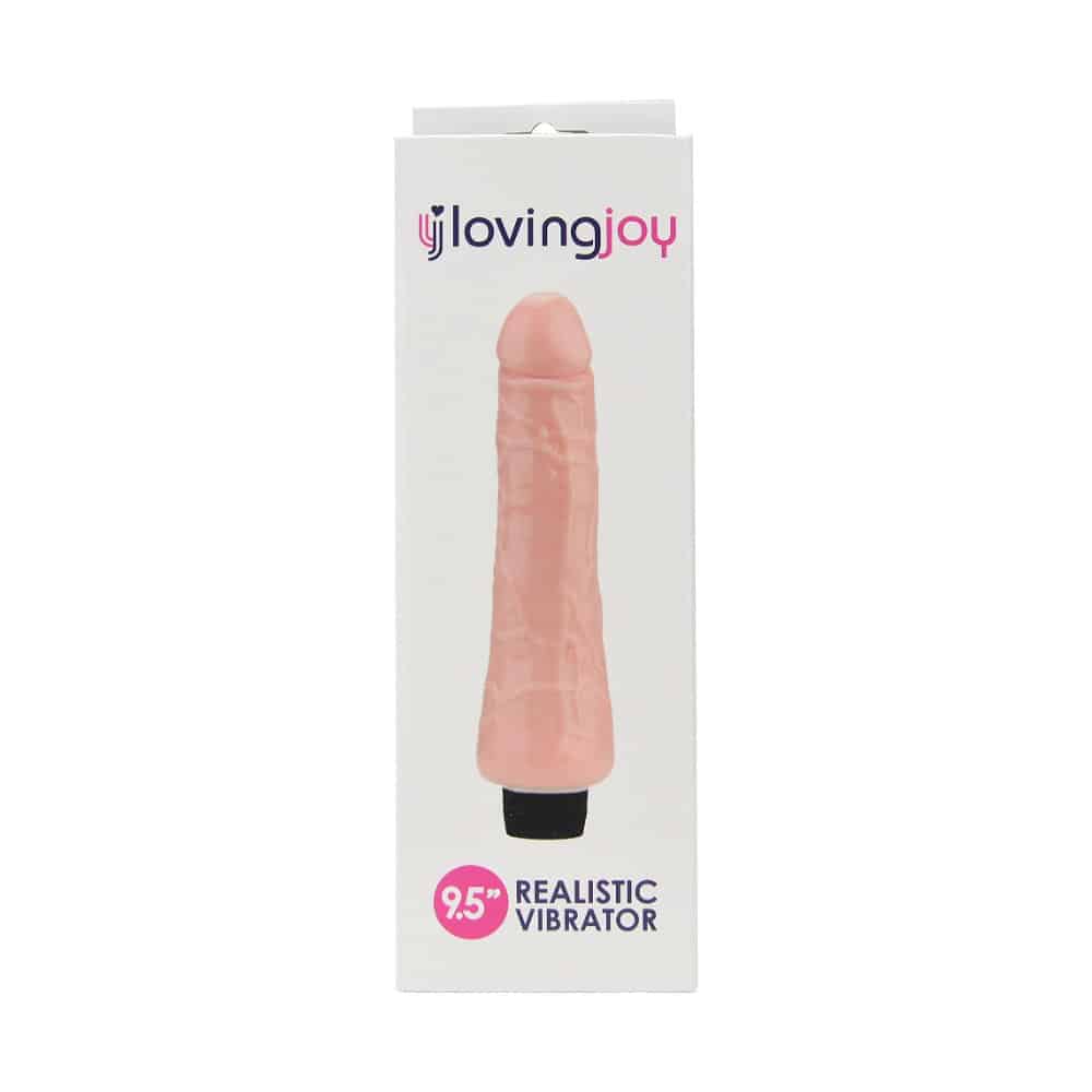 Loving Joy 9.5 inch Realistic Vibrator Vanilla
