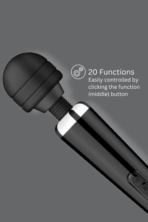 Loving Joy Rechargeable Magic Wand Vibrator Black