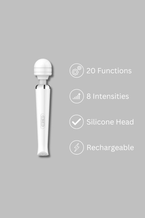 Loving Joy Rechargeable Magic Wand Vibrator White