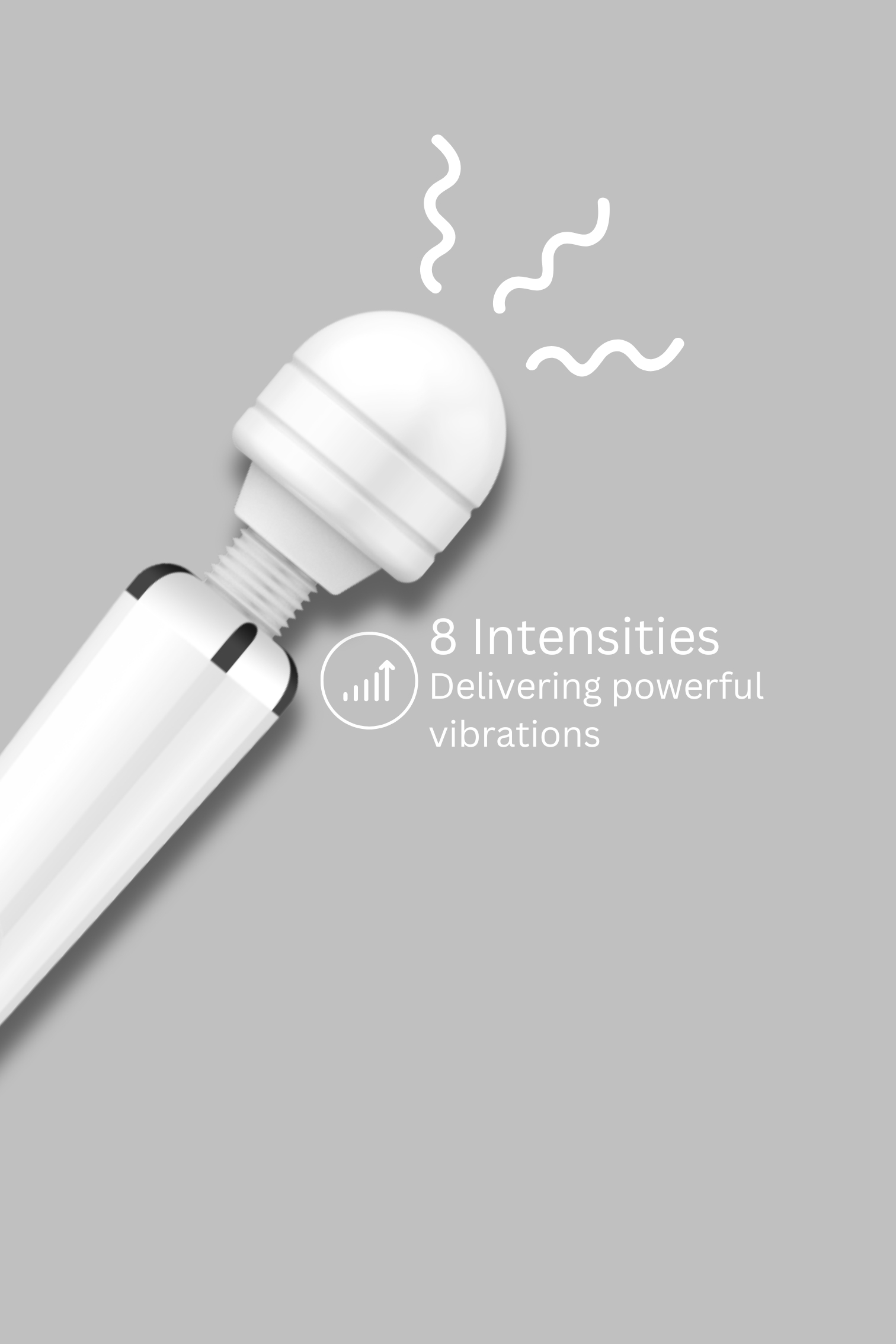 Loving Joy Rechargeable Magic Wand Vibrator White