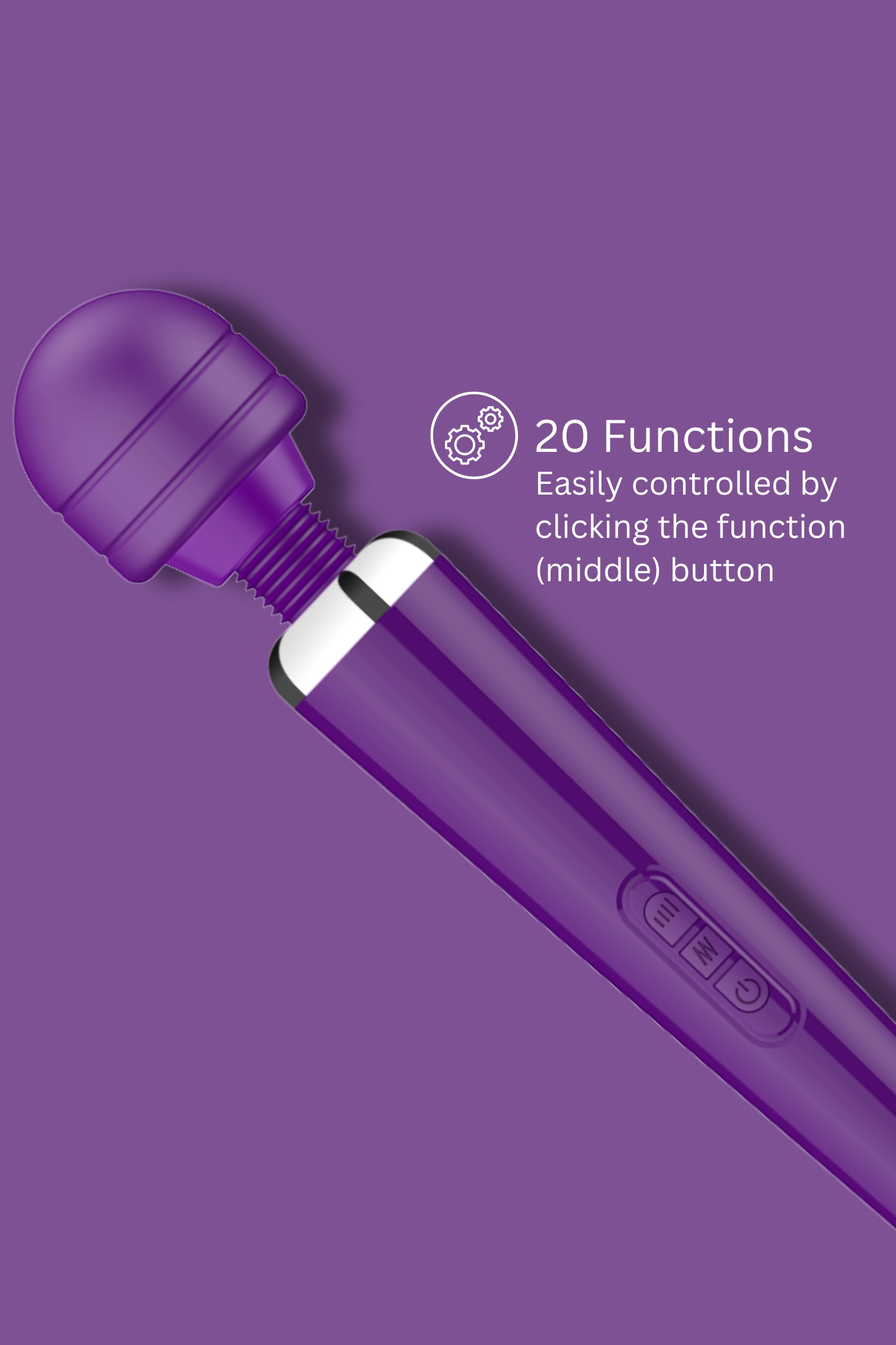 Loving Joy Rechargeable Magic Wand Vibrator Purple