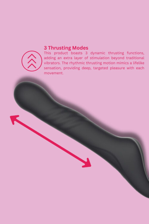 Mina Surge Remote Thrusting & Vibrating Strapless Strap On