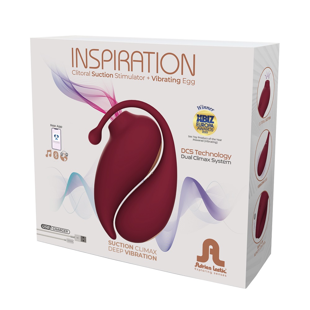 Adrien Lastic Inspiration Clitoral Suction Stimulator and Vibrating Egg