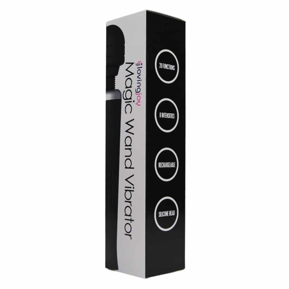 Loving Joy Rechargeable Magic Wand Vibrator Black