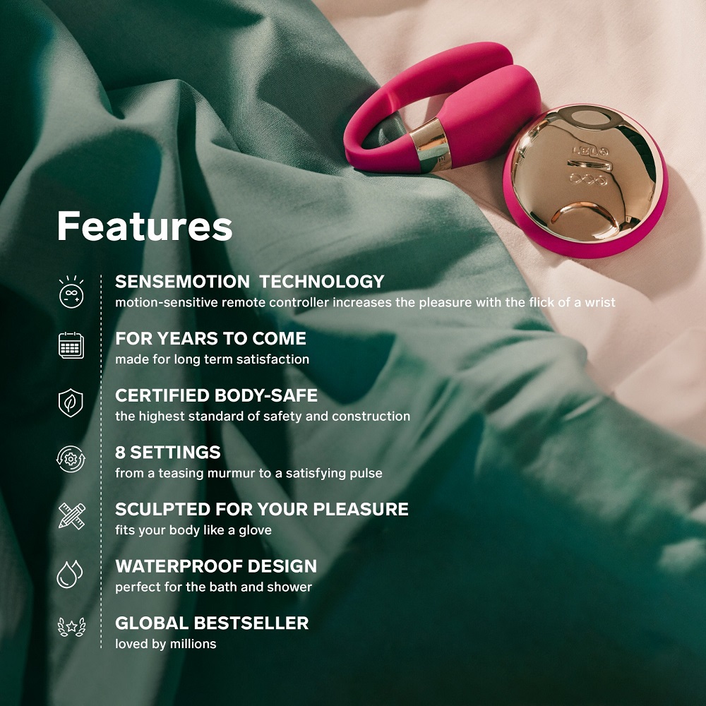 LELO Tiani 3 Couples Massager Deep Rose