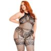 Leg Avenue Seamless Halter Bodystocking Plus Size