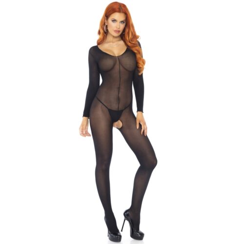 Leg Avenue Sheer Long Sleeves Bodystocking