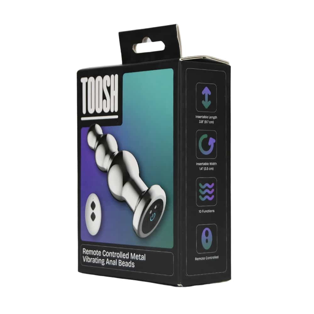 Toosh Remote Controlled Metal Vibrating Anal Beads