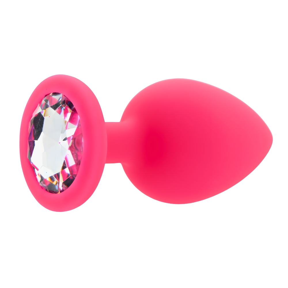 Toosh Pink Silicone Butt Plug Large