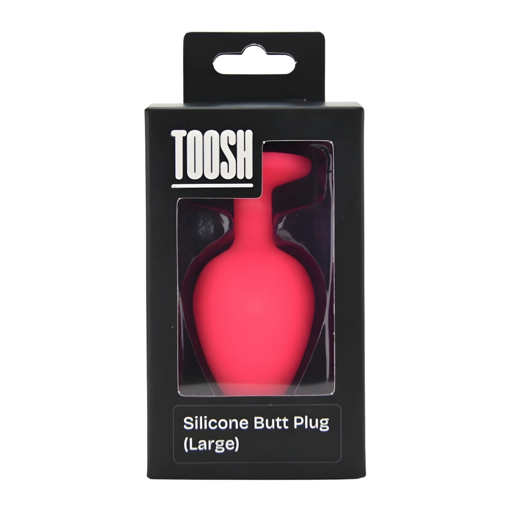 Toosh Pink Silicone Butt Plug Large