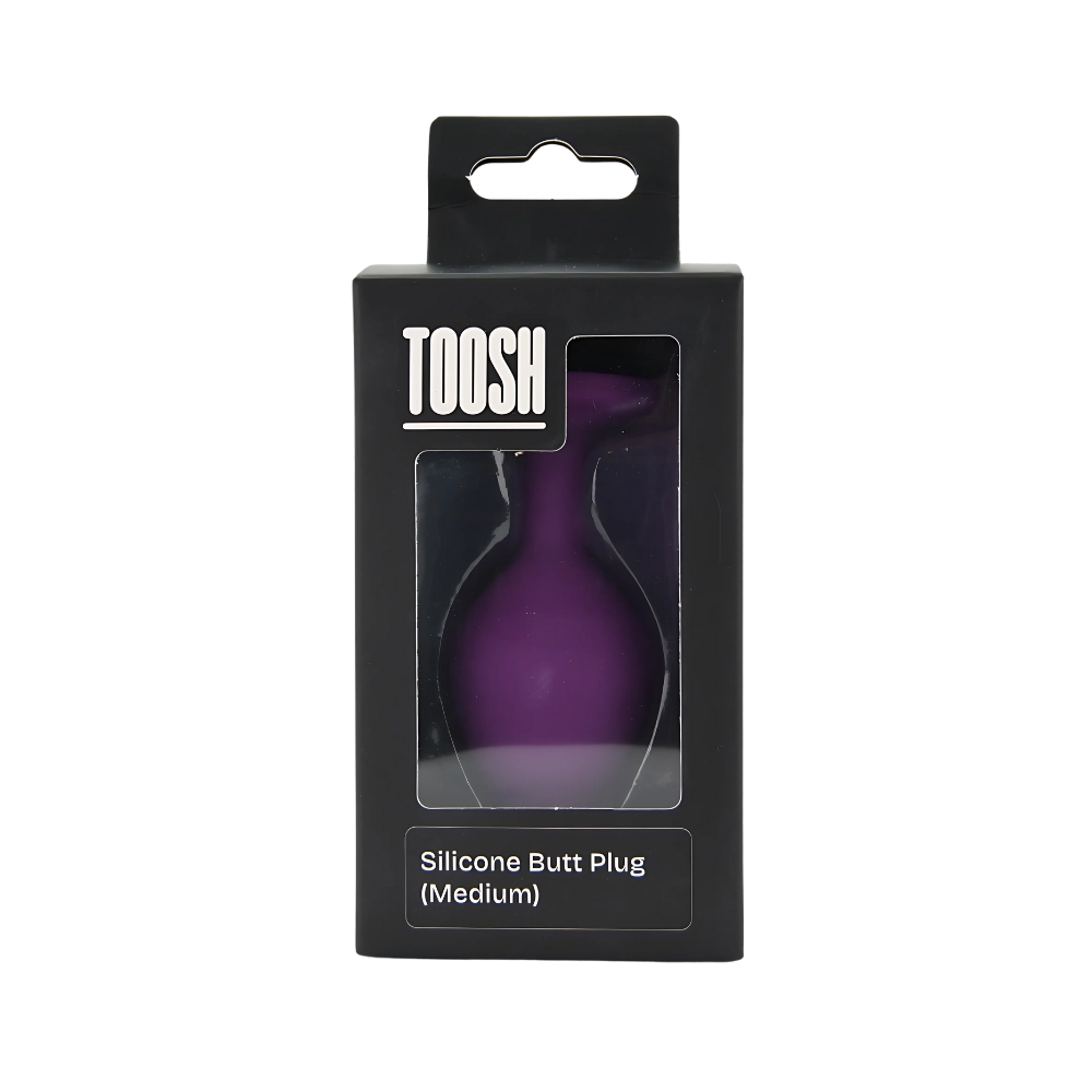 Toosh Purple Silicone Butt Plug Medium