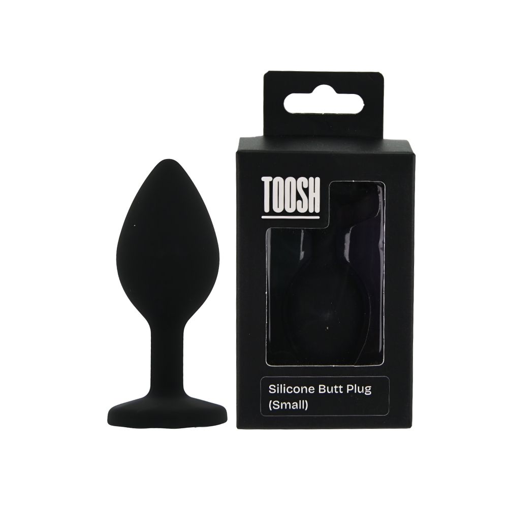 Toosh Black Silicone Butt Plug Small