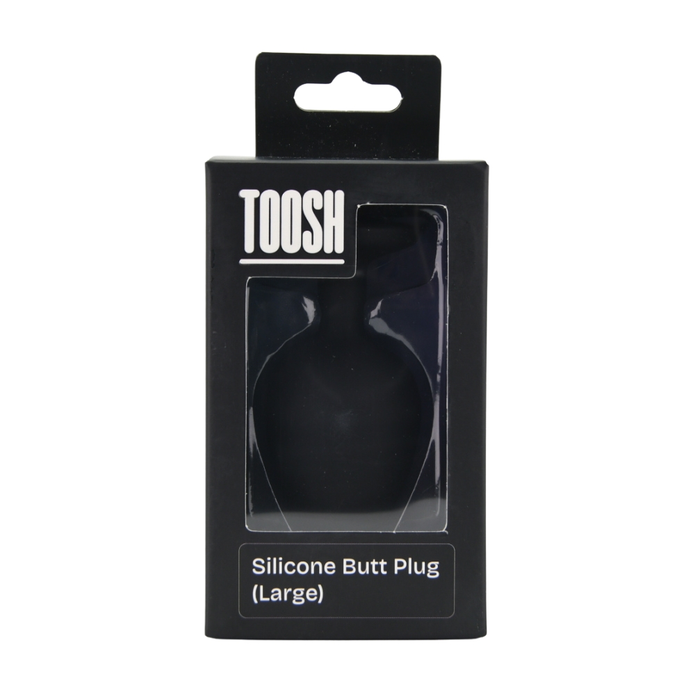 Toosh Black Silicone Butt Plug Large