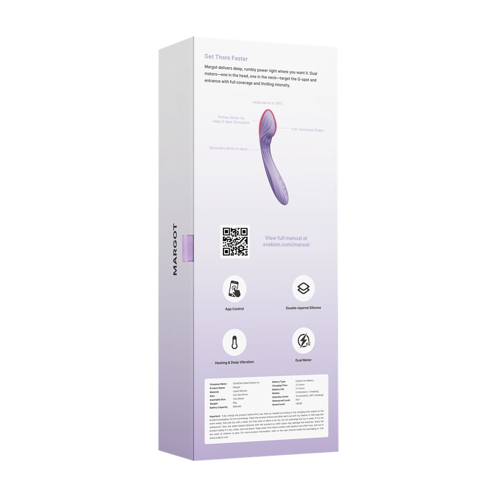 Svakom Margot G-Spot Vibrator Lilac