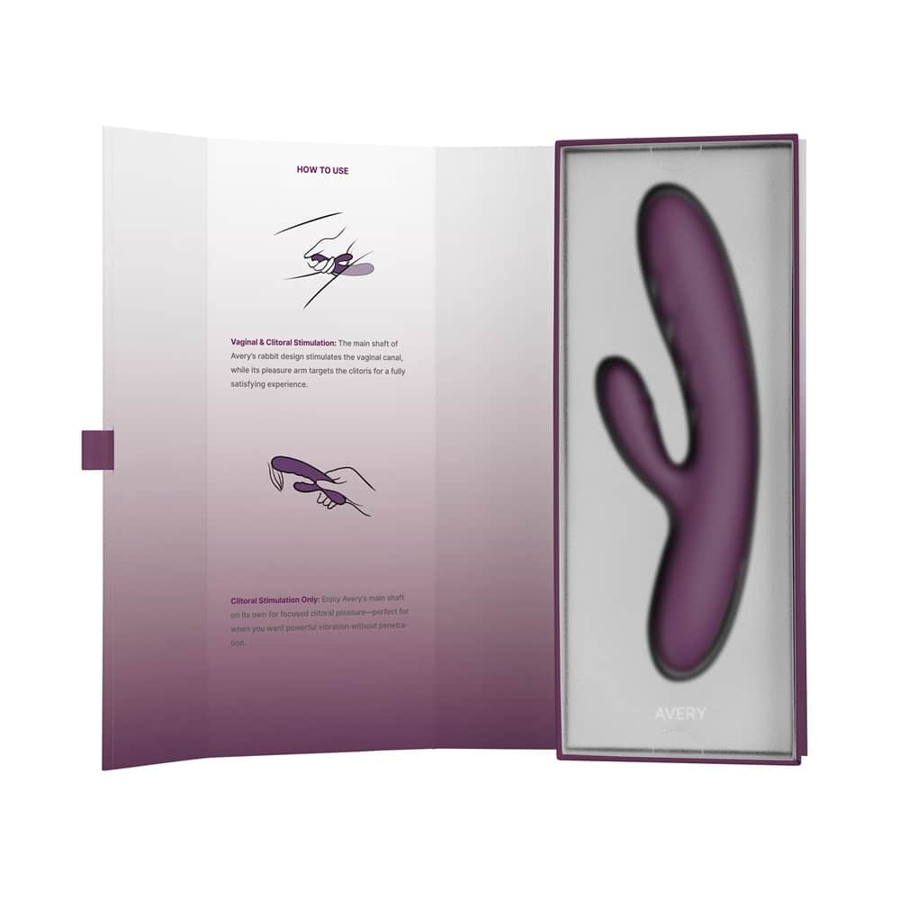 Svakom Avery Thrusting Vibrator with Clitoral Stimulator