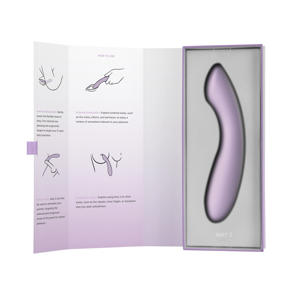 Svakom Amy 2 G-Spot and Clitoral Vibrator Lilac