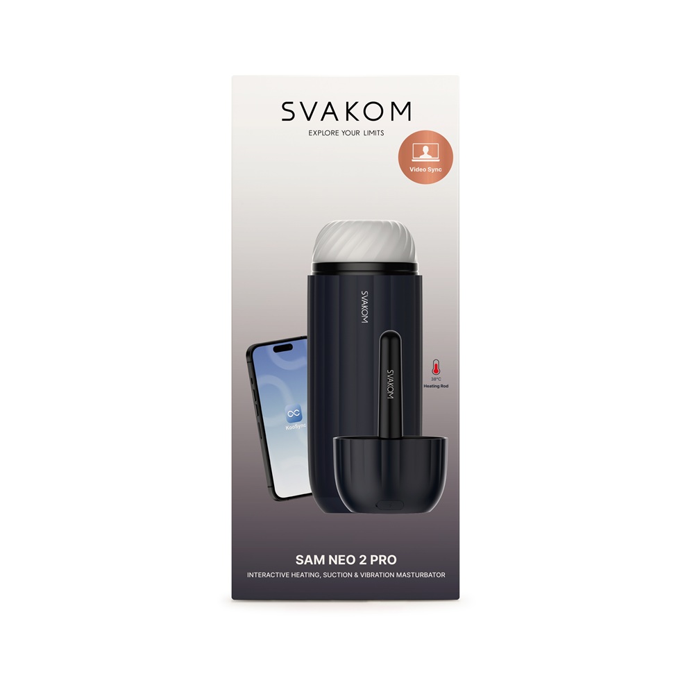 Svakom Sam Neo 2 Pro Interactive Heating Sucking and Vibrating Masturbator