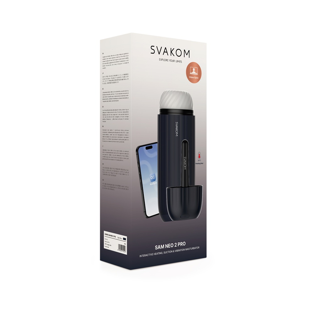 Svakom Sam Neo 2 Pro Interactive Heating Sucking and Vibrating Masturbator