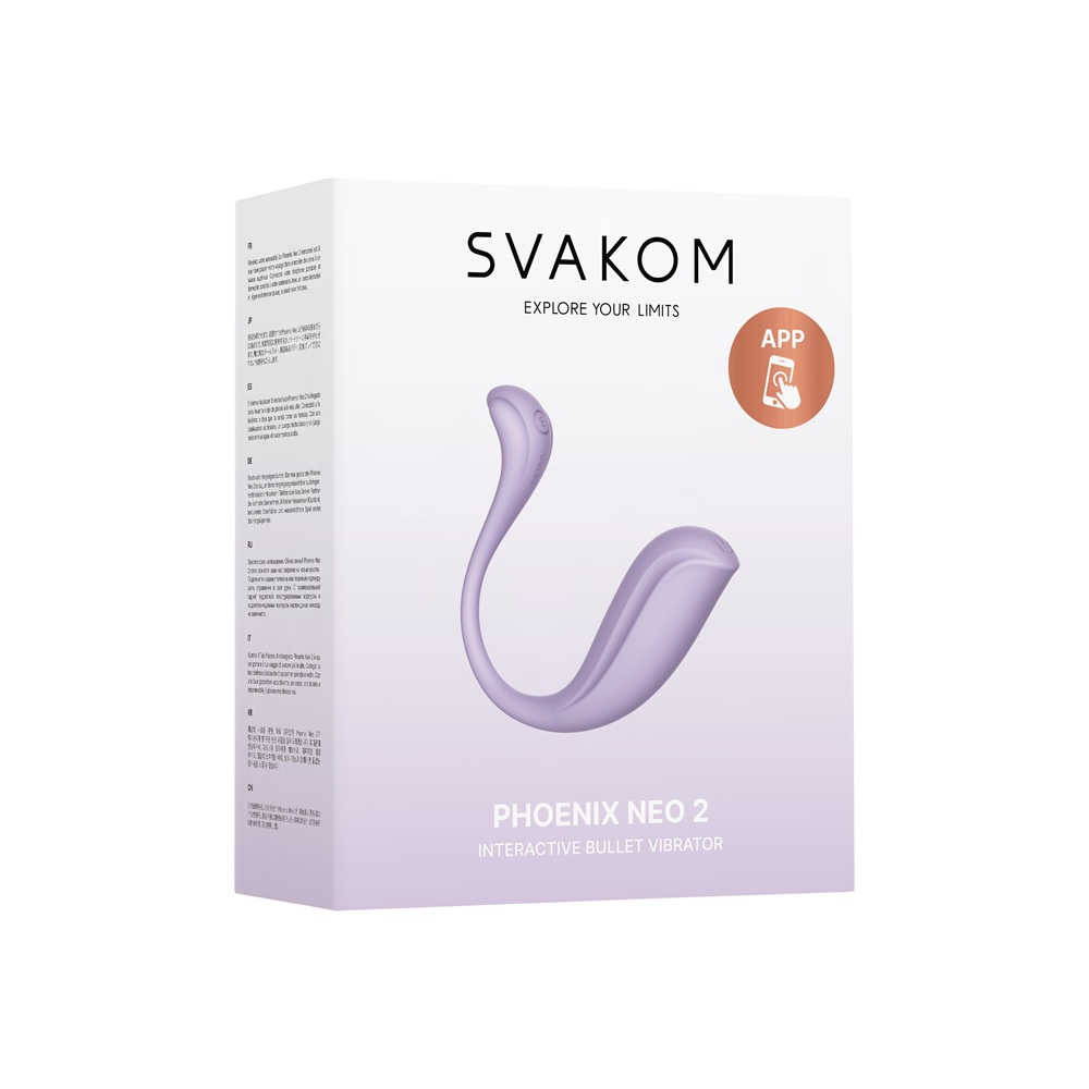 Svakom Phoenix Neo 2 Interactive App Controlled Vibrator Lilac