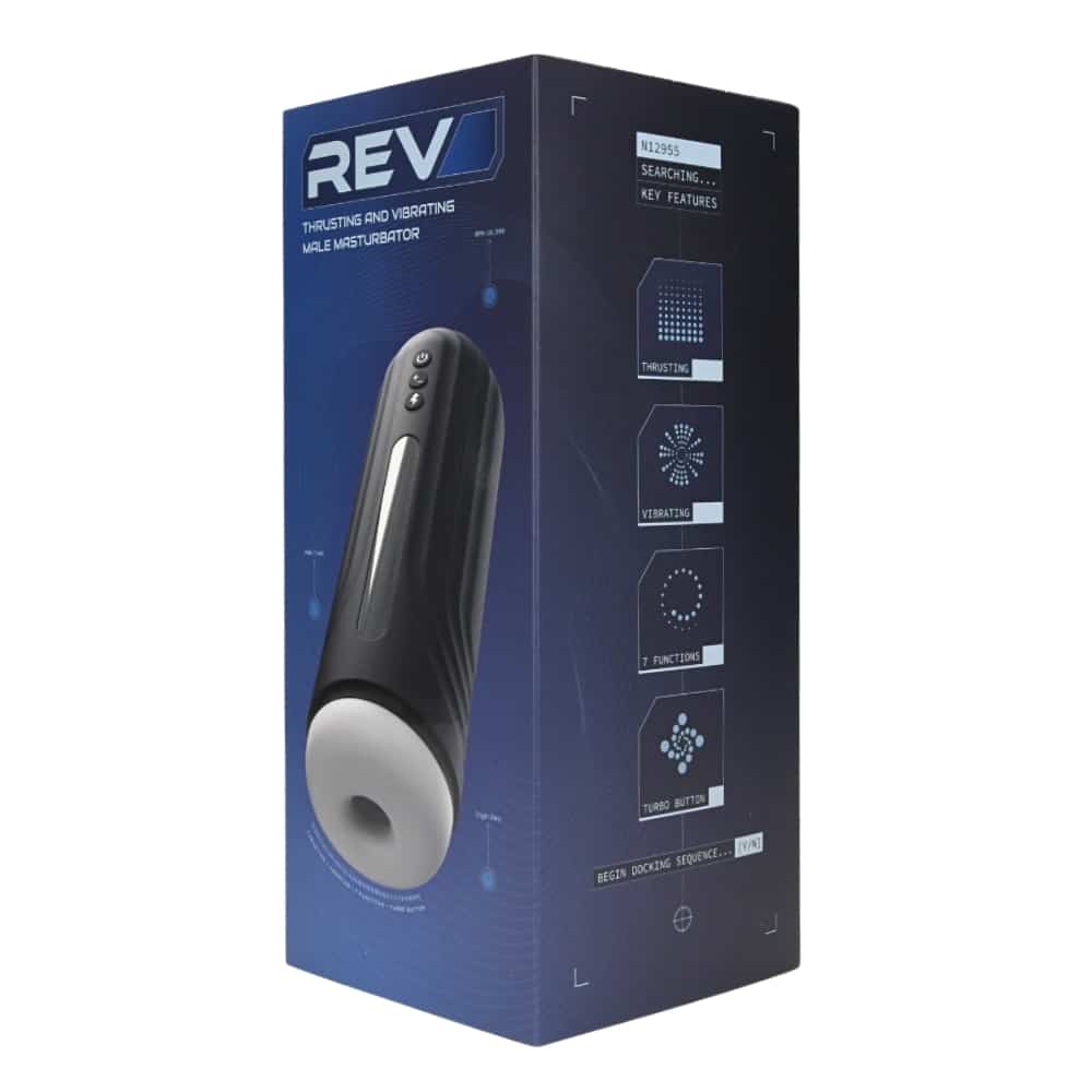 Rev Thrusting and Vibrating Male Masturbator