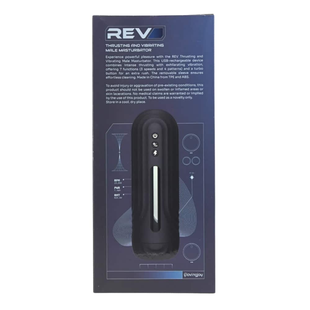Rev Thrusting and Vibrating Male Masturbator