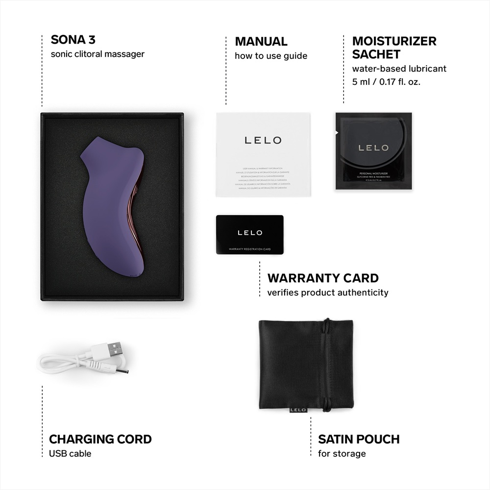 LELO Sona 3 Clitoral Massager Cyber Purple