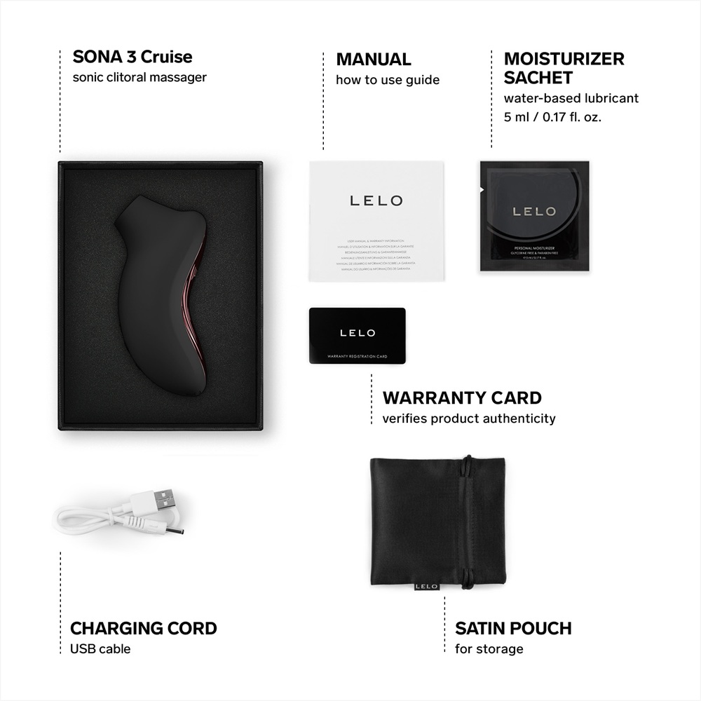 LELO Sona 3 Cruise Clitoral Massager Black