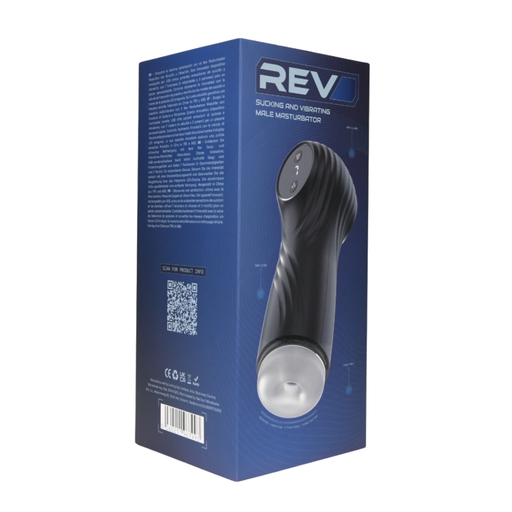 Rev Sucking and Vibrating Male Masturbator