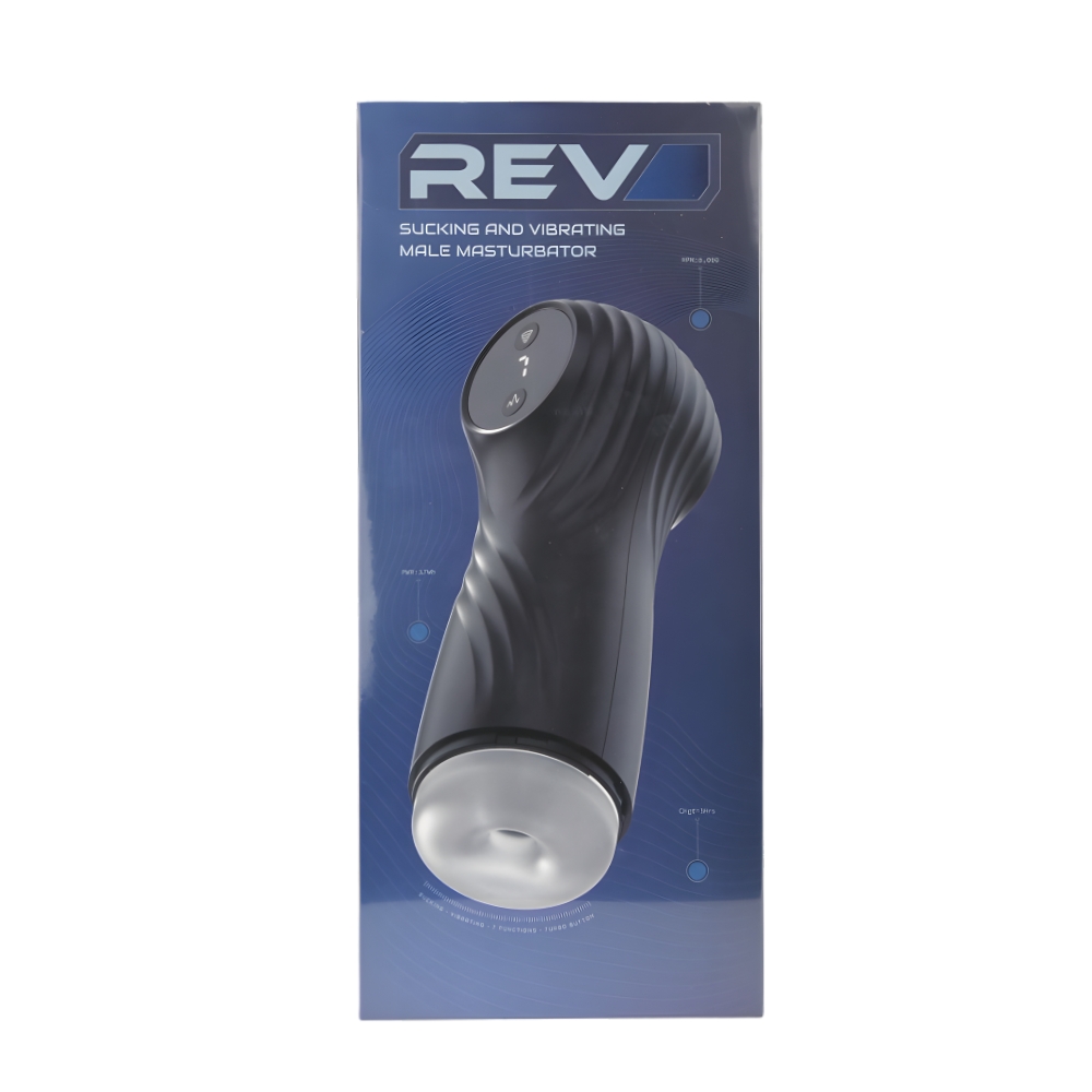 Rev Sucking and Vibrating Male Masturbator