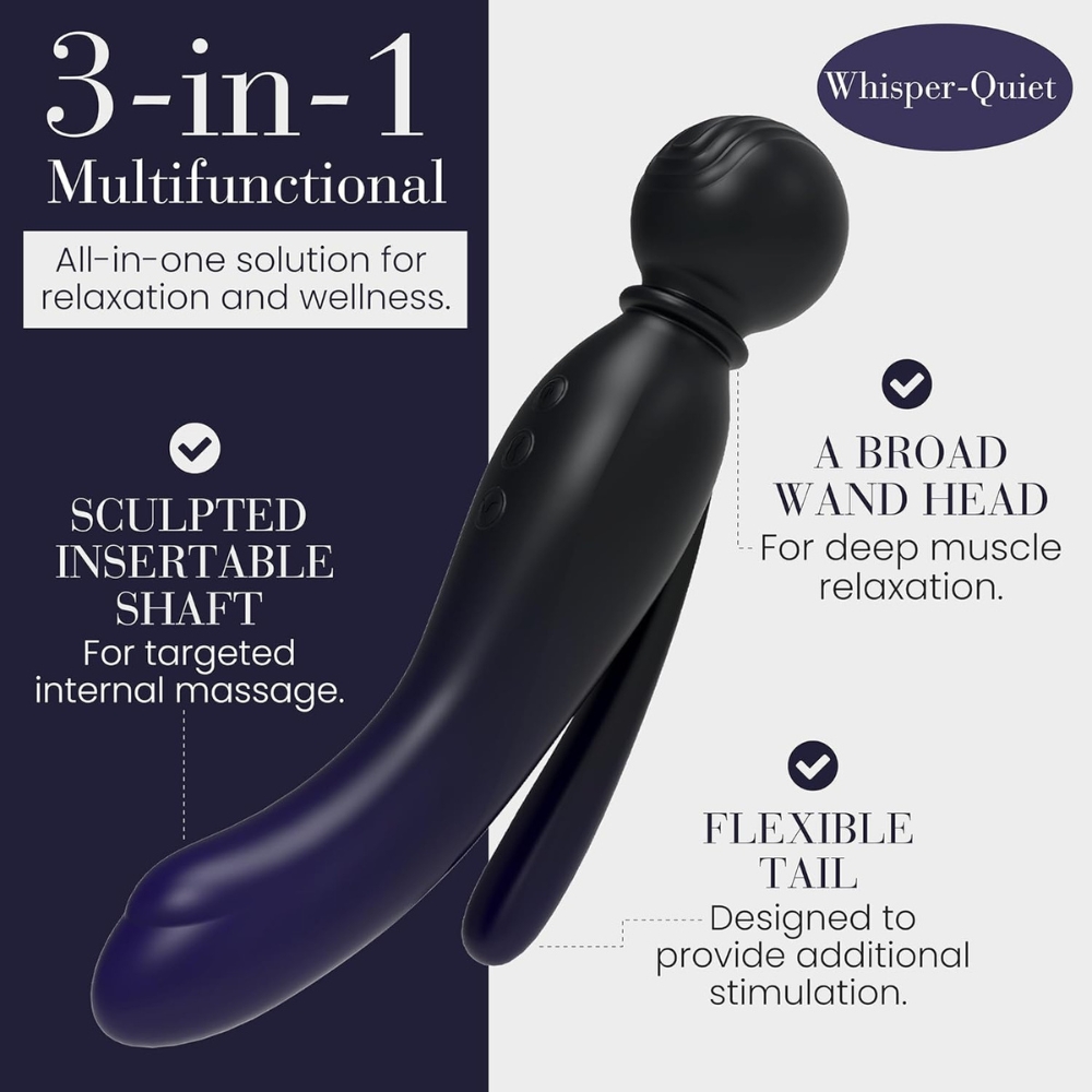 MYLO 3-in-1 Body Wand Massager Spirit
